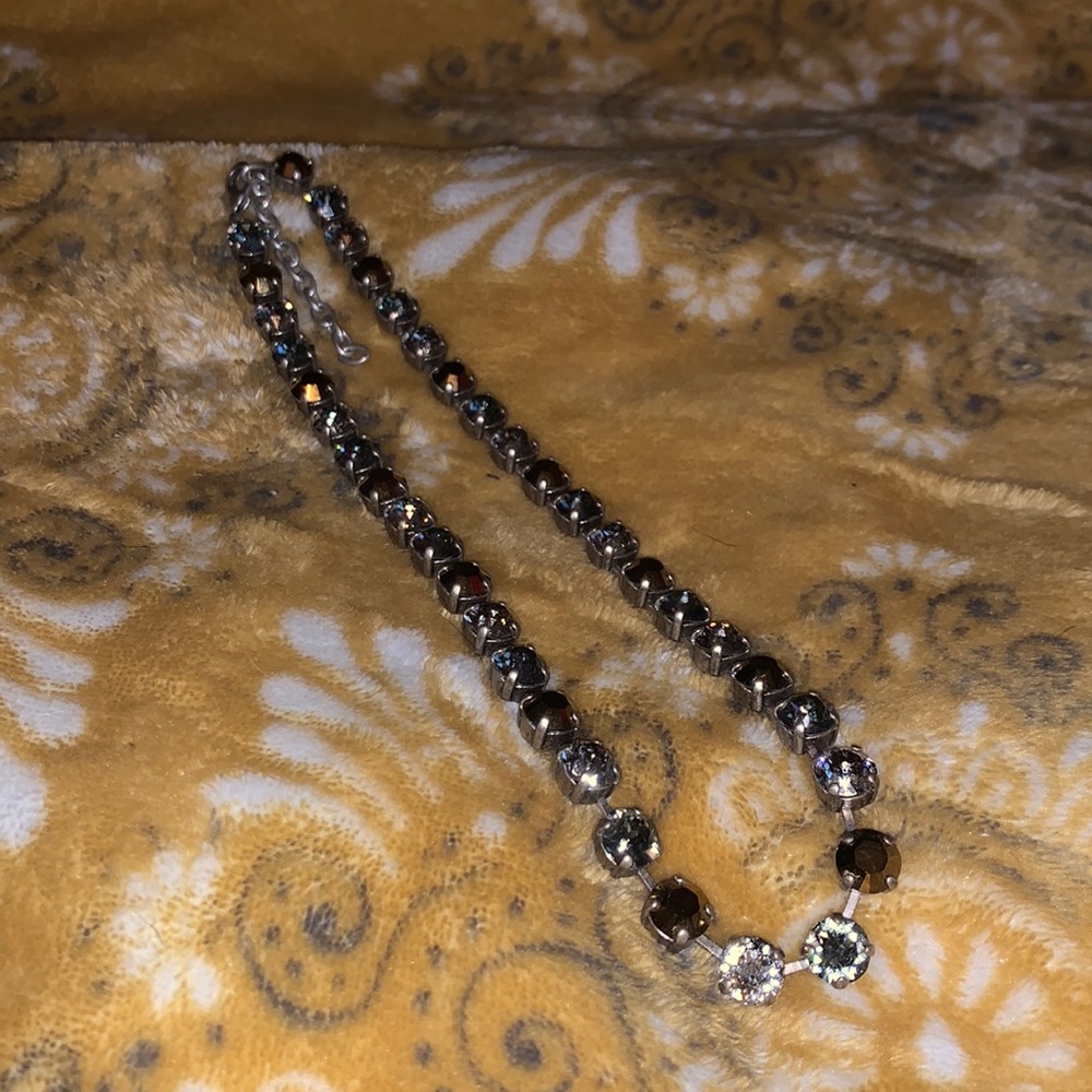 Earthy Multicolored CZ Choker Necklace
